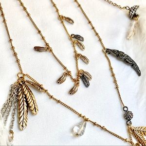 Betsey Johnson ‘Angels & Wings’ Feather Necklace NWT/HTF!